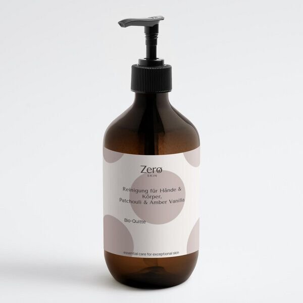 Zero Skin Reinigung für Hände & Körper, Patchouli & Amber Vanilla - 490 ml - luxuriöse Hand- & Körperreinigung – sanftes...