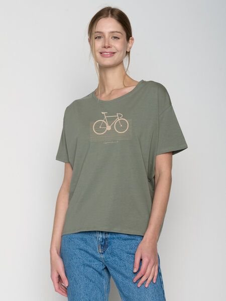 GREENBOMB Bike Streak Feel - Lässiges T-Shirt aus Bio-Baumwoll Mix / hochwertiger Print / GOTS / Fair & Vegan
