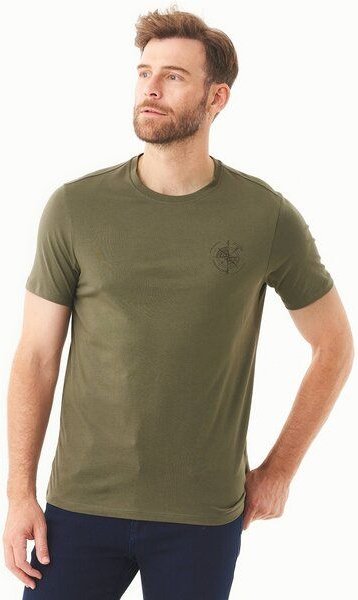 ORGANICATION T-Shirt aus Bio-Baumwolle mit Kompass-Print