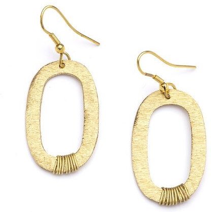 Frida Feeling Ohrringe Kaia, Ovale, gold-farben