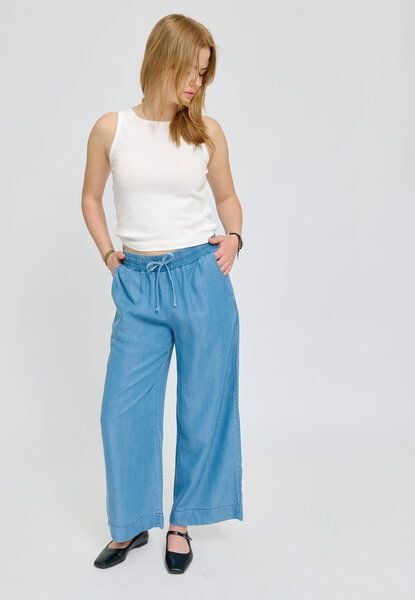 Mazine Wide Leg Tencel Pants