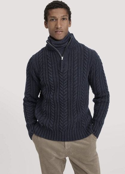 hessnatur Rhön Strick Troyer Regular aus regionaler Schurwolle