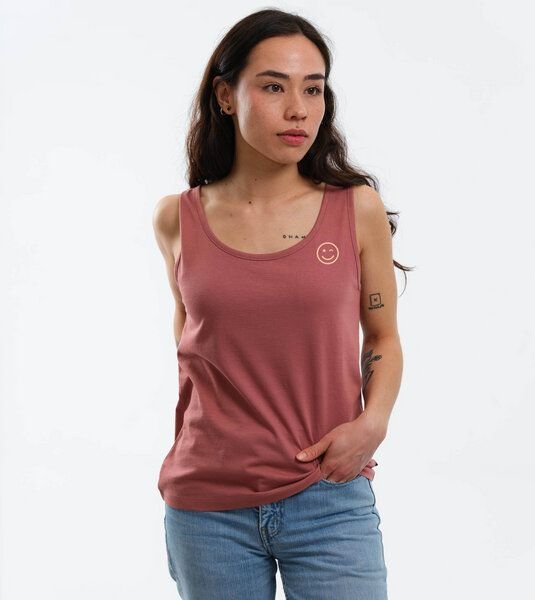 GARY MASH Top Rose Zwinker-Smiley aus Bio-Baumwolle