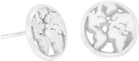 pakilia Silber Ohrringe Weltkarte Fair-Trade und handmade