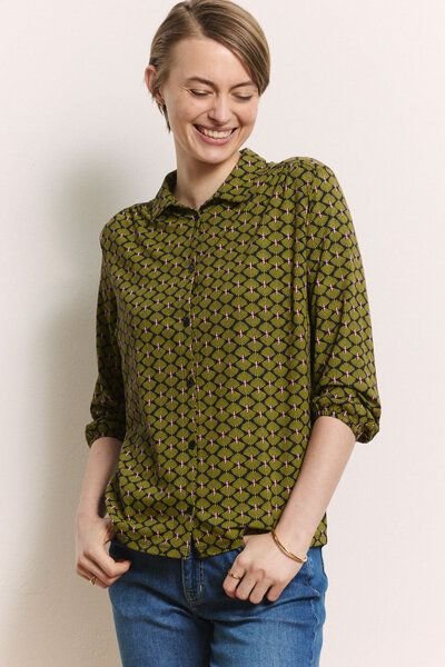 TRANQUILLO Jerseybluse Kaaty aus EcoVero Viskose (1080001)