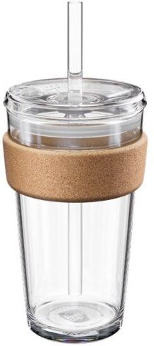 KeepCup - COLD CUP CORK – To Go Becher aus Glas mit Strohhalm in 2 Größen