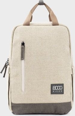 8000Kicks Kleiner Rucksack (Lite) – Schwarz, Beige & Grün, Dunkelgrün