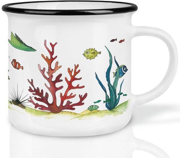LIGARTI Keramiktasse – Unterwasserwelt