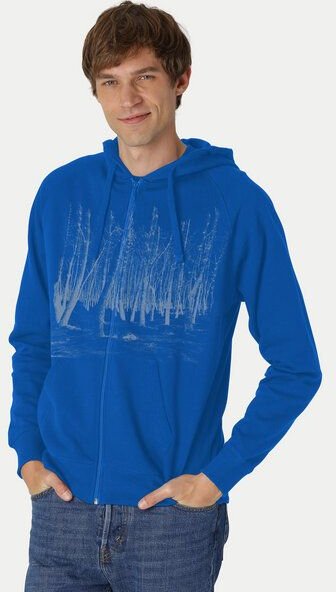 Peaces.bio - handbedruckte Biomode Herren Zip-Hoodie Woodland