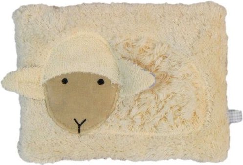 Pat und Patty Wärmekissen "Schaf", Dinkelkörner ,Farbe: hell blau Streifen