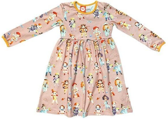 Curious Stories Kleid für Kinder aus Bio-Baumwolle – "Supermädchen"