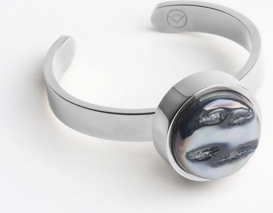 ALEXASCHA Größenverstellbarer Ring mit Stein | Silber