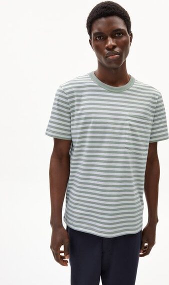 ARMEDANGELS MAARKOS POCKET STRIPES - Herren T-Shirt aus Bio-Baumwolle