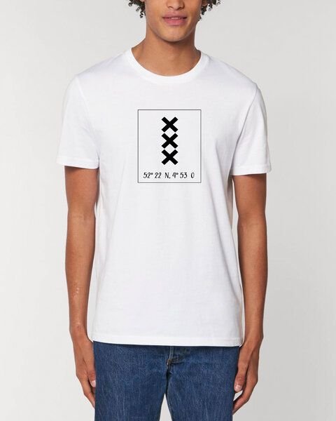 Human Family Bio Herren City T-Shirt "Amsterdam - Coordinates"