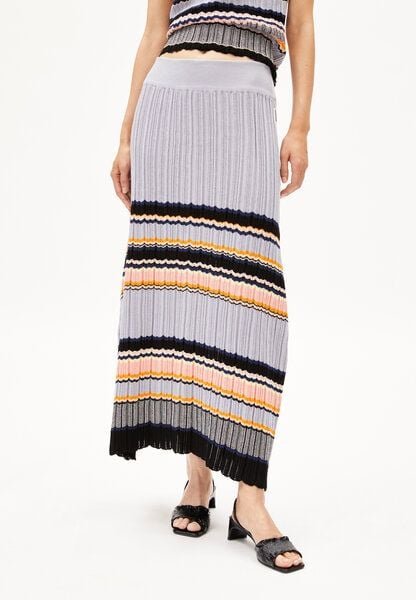ARMEDANGELS MINNAA STRIPES - Damen Strickrock aus Bio-Baumwolle