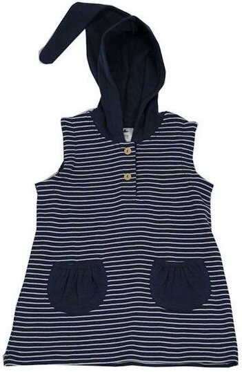 Leela Cotton Tunika Kapuzenkleid Bio-Baumwolle Kleider 2031