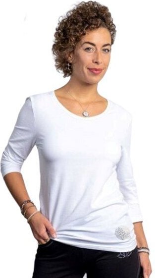 The Spirit of OM Longsleeve Weiß Silber