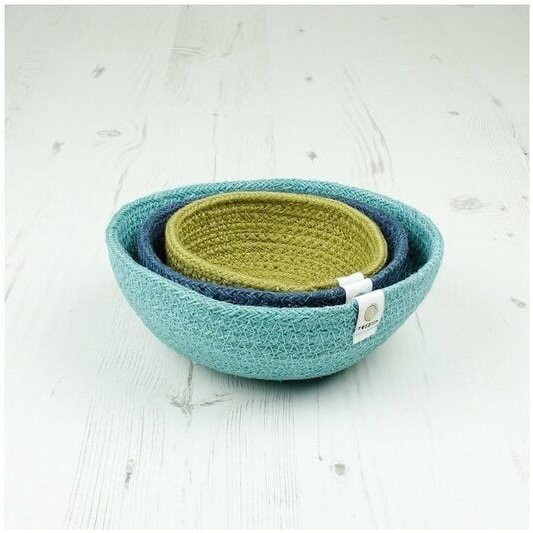 reSpiin 3er Set Schalen aus Jute