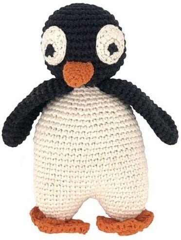 Luna-Leena Pinguin Kuscheltier – handgehäkelt aus Bio-Baumwolle