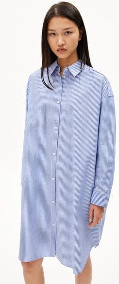 ARMEDANGELS PFILEAA STRIPE - Damen Webkleid aus Bio-Baumwolle