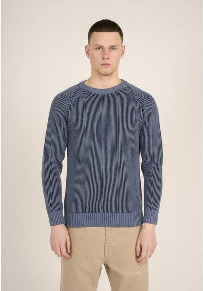 KnowledgeCotton Apparel Strickpullover TWO TONED aus Bio-Baumwolle