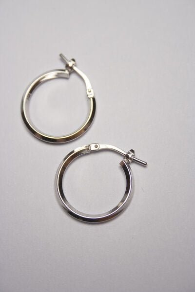 Kiwistories Creolen Ohrringe Cherryoo recycelt 925er Sterling Silver silber