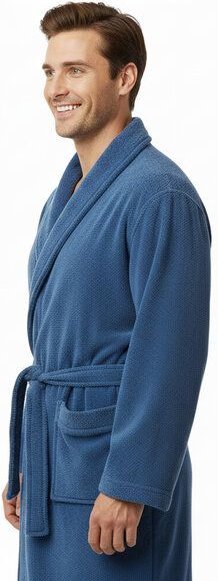Dosanteks Herren Bademantel aus Bio-Baumwolle – weich, hautfreundlich & haltbar