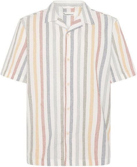 KnowledgeCotton Apparel Kurzamr-Hemd Relaxed