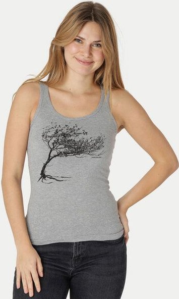 Peaces.bio - handbedruckte Biomode Bio-Damen-Tank Top Windy Tree