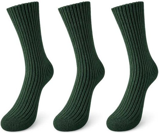 Bruno Barella Damen Socken aus feiner Lammwolle – 3er-Pack
