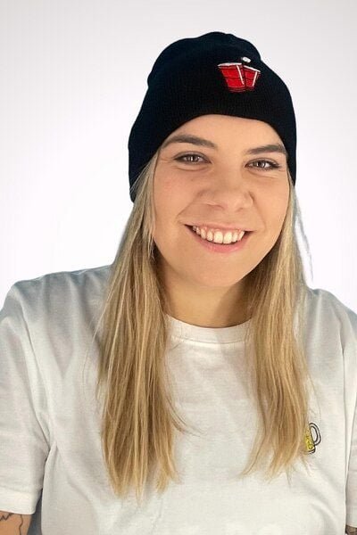 Fashion Drinks Beerpong | Bestickte Bio Baumwoll Mütze