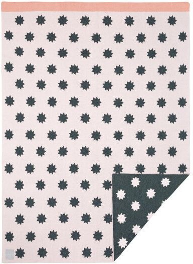 Lässig Babydecke Little Chums Stars Light Pink 100 % Bio-Baumwolle 70 x100 cm