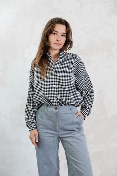 Jyoti - Fair Works Bio-Baumwoll Bluse Hawali