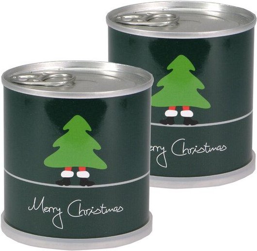 Weihnachtsbaum in der Dose - Merry Christmas Grün von MacFlowers