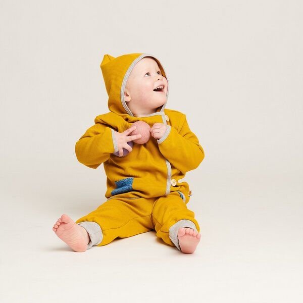 Cheeky Apple Baby-Sweat-Jäckchen mit Tasche aus 100% Bio-Baumwolle