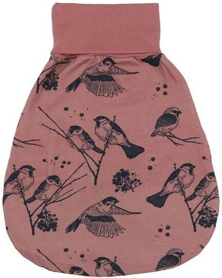 Baby-Schlafsack Pink „Sparrow Friends“ aus Bio-Baumwolle – GOTS-zertifiziert – Walkiddy
