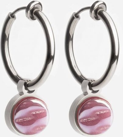 ALEXASCHA Silber Clip Creolen mit Anhänger | Mix & Match