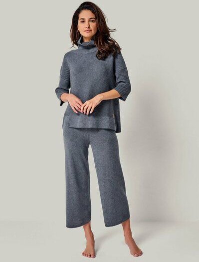 YOU LOOK PERFECT Merino Loungewear Set „Strickpullover Bailey & Strickhose Dana"