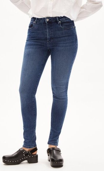 ARMEDANGELS TILLAA - Damen Jeans Skinny Leg Mid Waist Bio-Baumwoll Mix X-Stretch