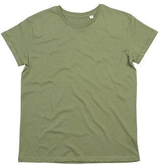 Mantis Herren-T-Shirt Roll Sleve Rollärmel Rundhals