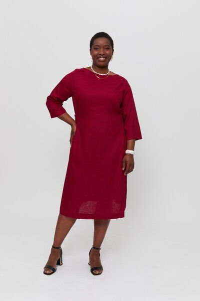 AYANI Emilia | Langes Kleid aus ECOVERO und Leinen