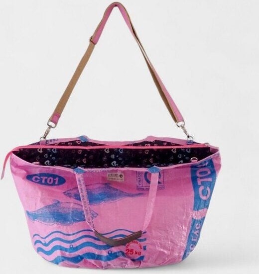 REFISHED fair fashion Tasche 'SOULMATE ZIP' Limitierte Edition! - upcycelte Fischfuttersäcke