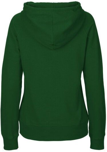 HANDGEDRUCKT "Origami-Kranich" Frauen HOODY aus reiner Biobaumwolle (kbA)