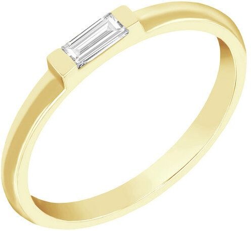 Eppi Ring mit einem Diamanten in Baguette-Form Xenia