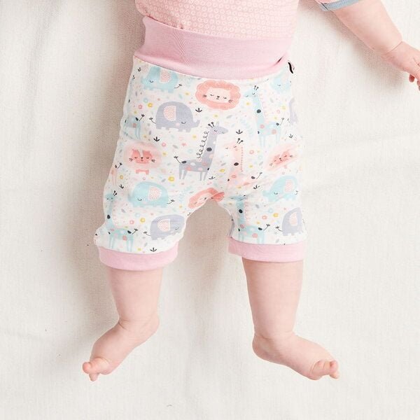 Cheeky Apple Pumpshorts "Mini Jungle Rose" aus Bio-Baumwolle