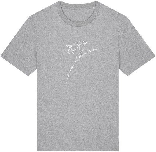 Brandless Basic Bio Unisex T-Shirt Rotkehlchen 180g/m² XXS - 3 XL