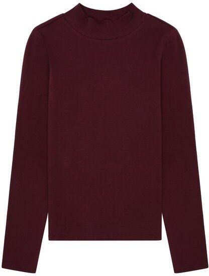 KnowledgeCotton Apparel Langarmshirt - Rib high neck long sleeved - aus Bio-Baumwolle