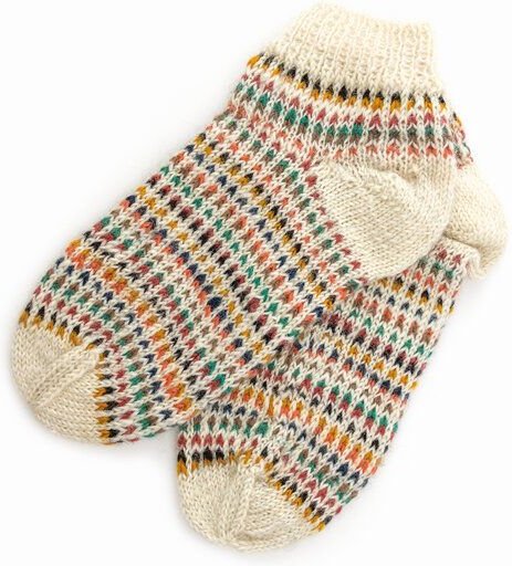 El Puente Kurze Socken aus reiner Schurwolle