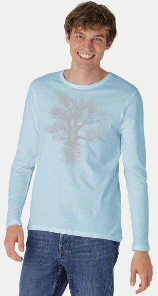 Peaces.bio - handbedruckte Biomode Bio-Herren-Langarmshirt "Chestnut"