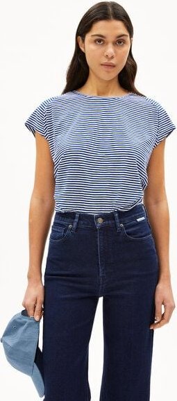 Thumbnail - ARMEDANGELS ONELIAA LOVELY STRIPES Damen T-Shirt aus Bio-Baumwolle